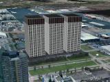 Impressie van het geplande datacentum in Amsterdam, dat werd aangevallen door werkers.